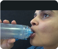 using metered dose inhaler without Spacer